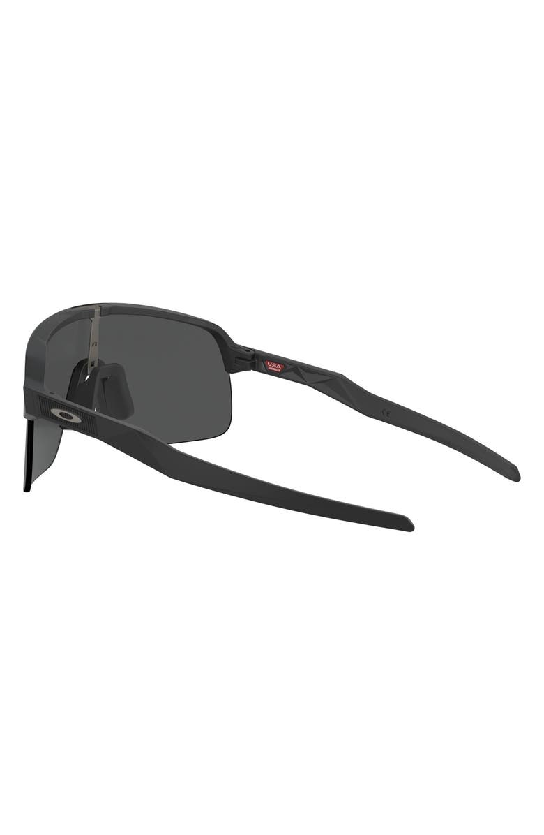 Oakley Sutro Lite 139mm Prizm<sup>™</sup> Wrap Shield Sunglasses, Alternate, color, Matte Black/ Prizm Black
