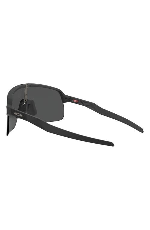 Oakley Sutro Lite 139mm Prizm™ Wrap Shield Sunglasses In Matte Black/prizm Black