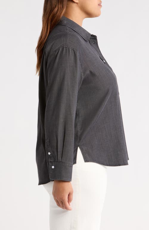 Lyssé Lysse Lunette St Chambray Button-up Shirt In Black