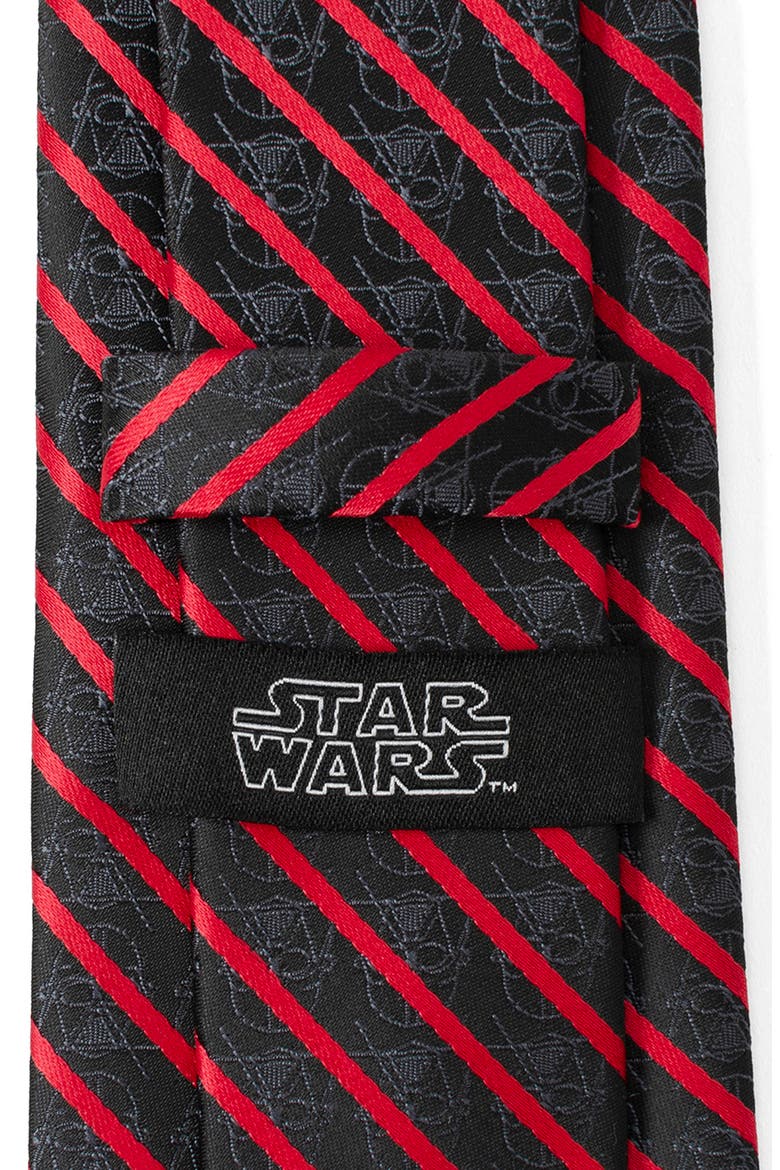 x Star Wars™ Vader Stripe Silk Blend Tie, Alternate, color, BLACK