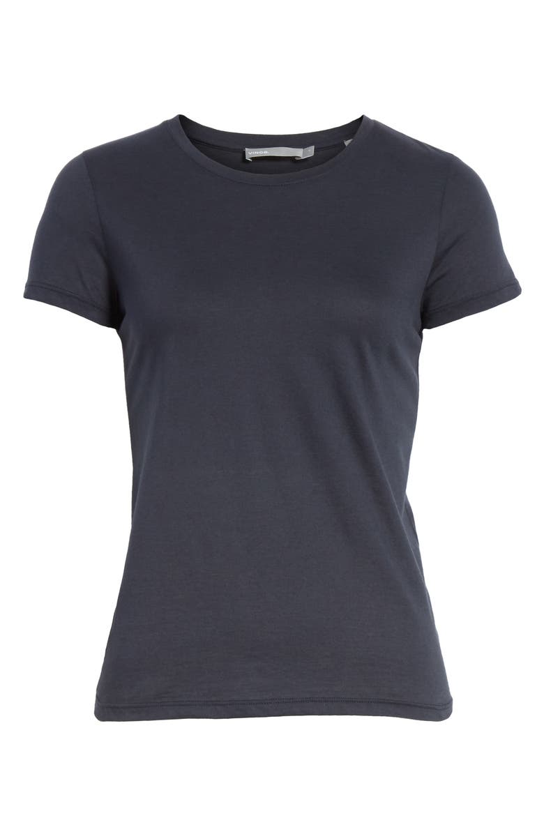 Vince Essential Crewneck Top, Alternate, color, Coastal