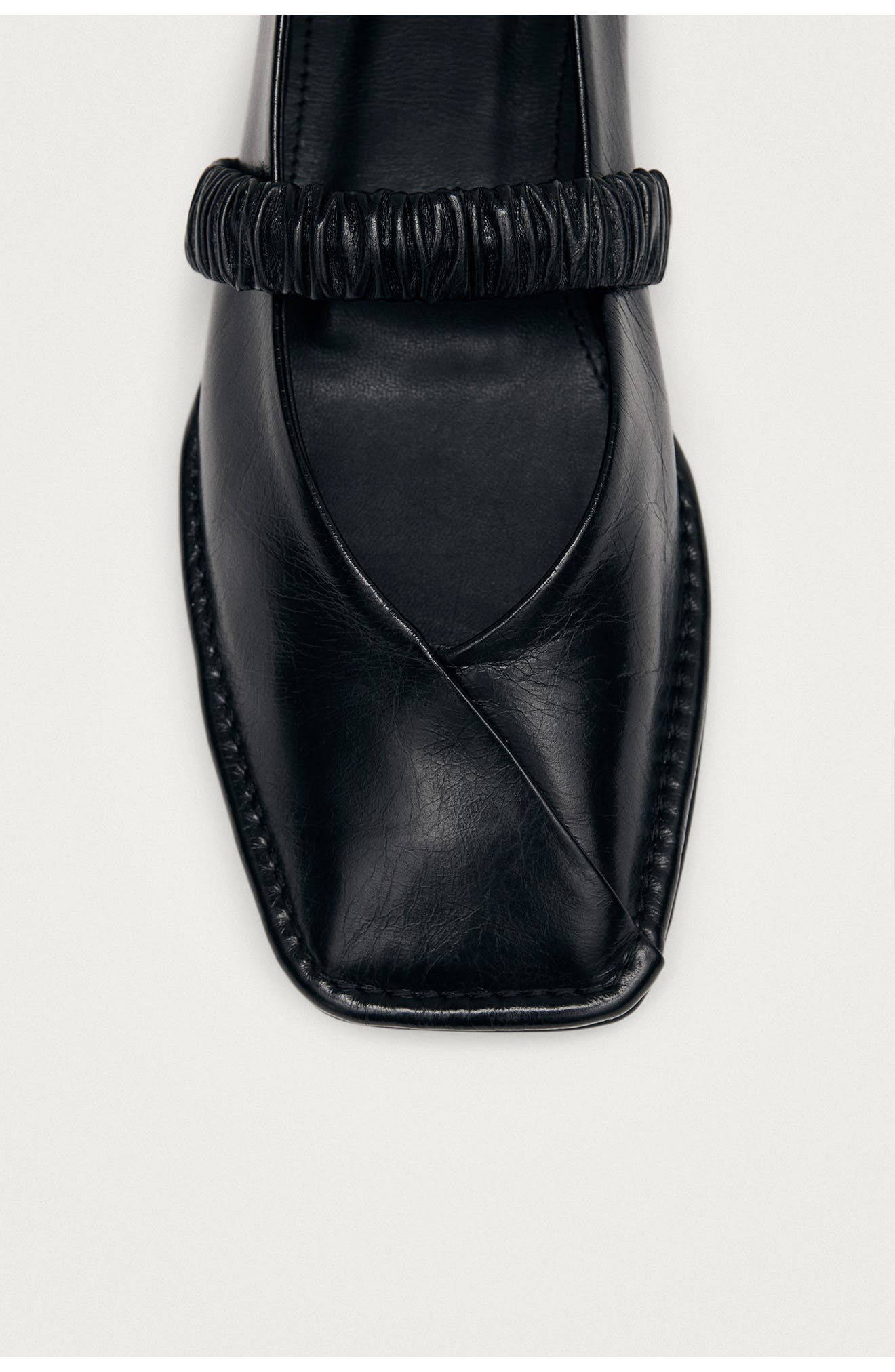 ALOHAS Lautan Square Toe Mary Jane Flat, Alternate, color, Black