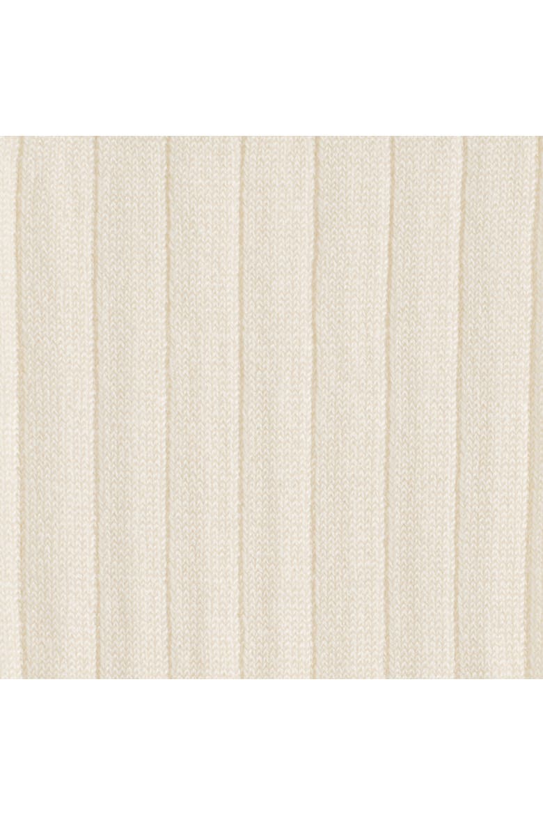 Ribbed Silk Knee Socks, Alternate, color, IVORY