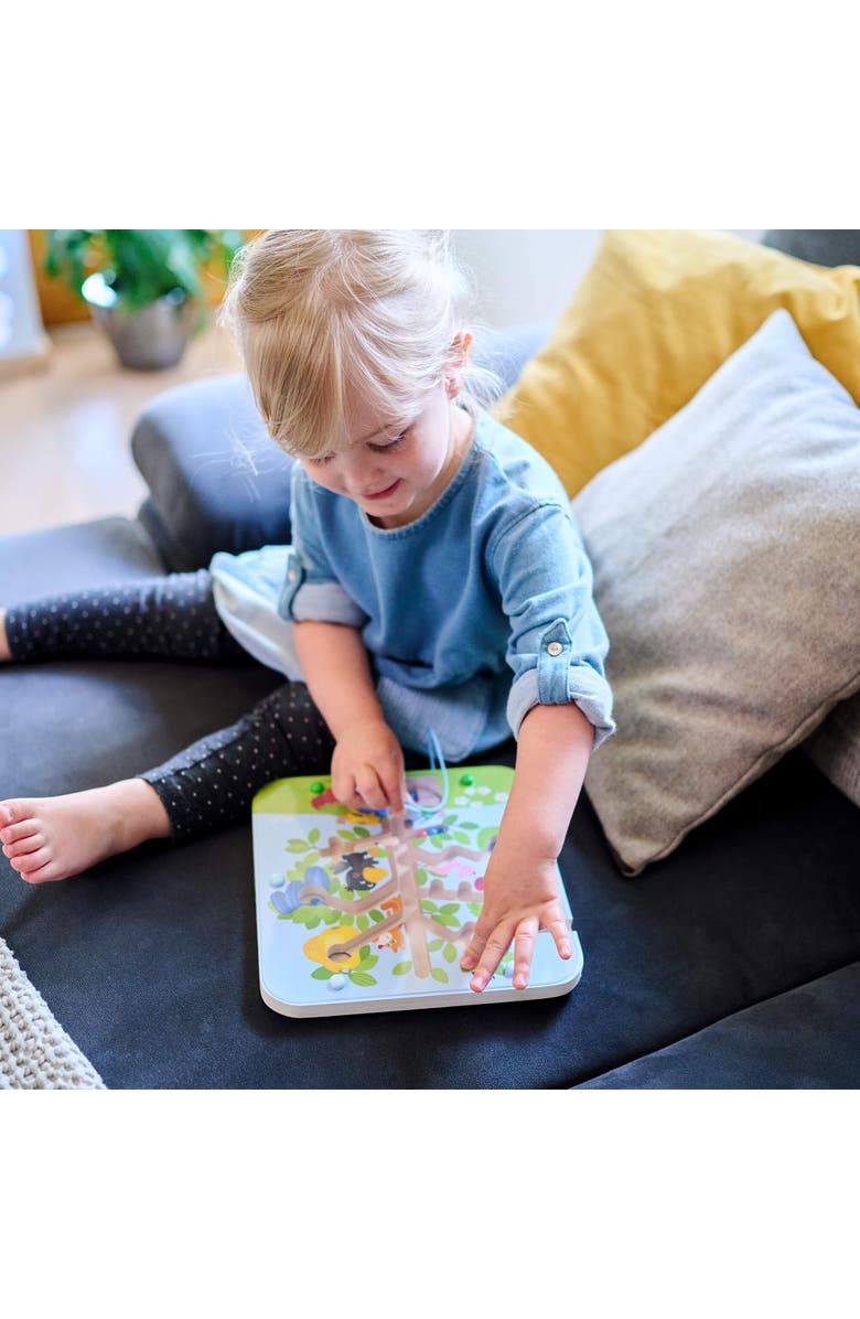 HABA Busy Board for Toddlers 2-4 Orchard Magnetic Maze Puzzle Game, Toddler Travel Toys & Montessori Toys, Alternate, color, Multi