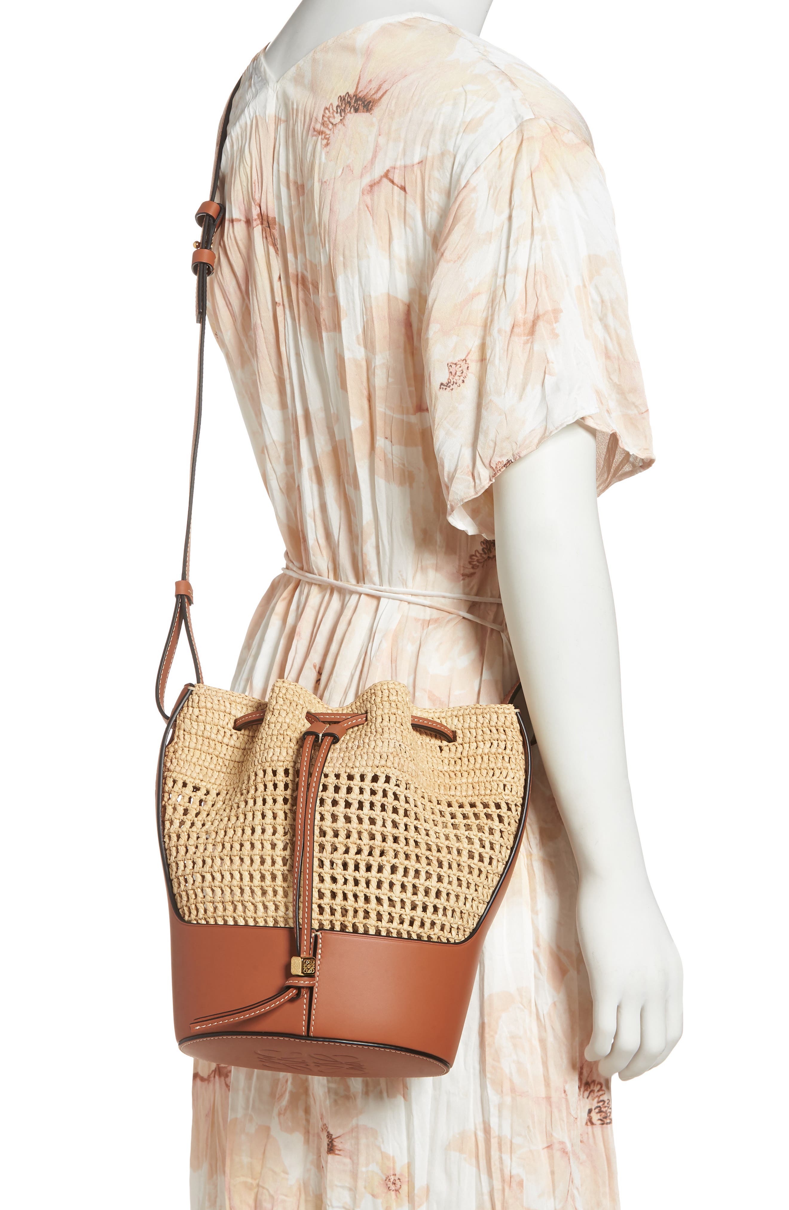 Small Balloon Bucket Bag, Alternate, color, NATURAL/ TAN