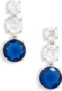 Nadri Cubic Zirconia Triple Drop Earrings