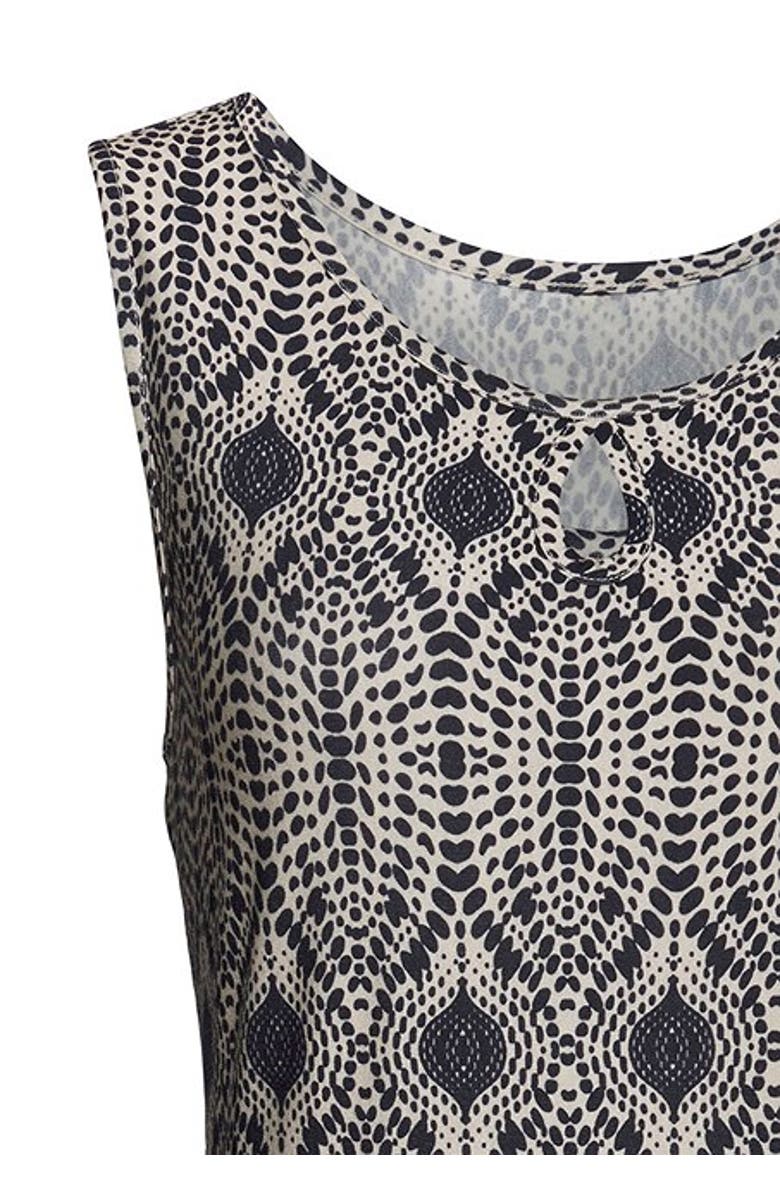 LASCANA Women's Sleeveless Keyhole Dress, Alternate, color, Navy Sand