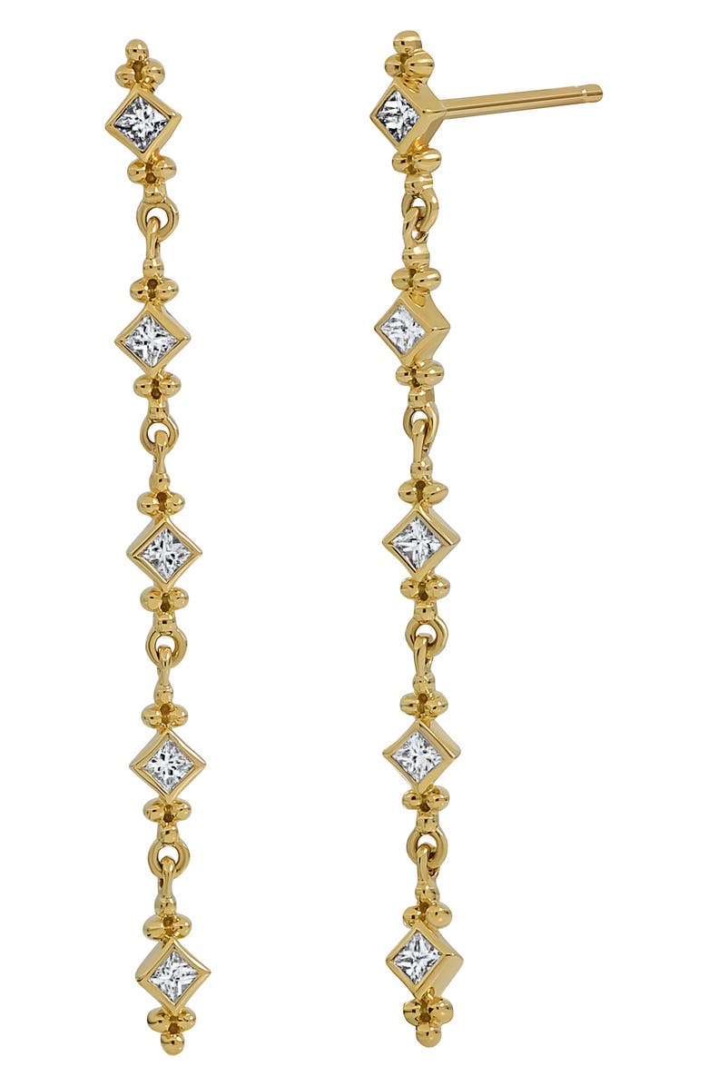 Bony Levy Mykonos Diamond Linear Drop Earrings, Main, color, 18K Yellow Gold