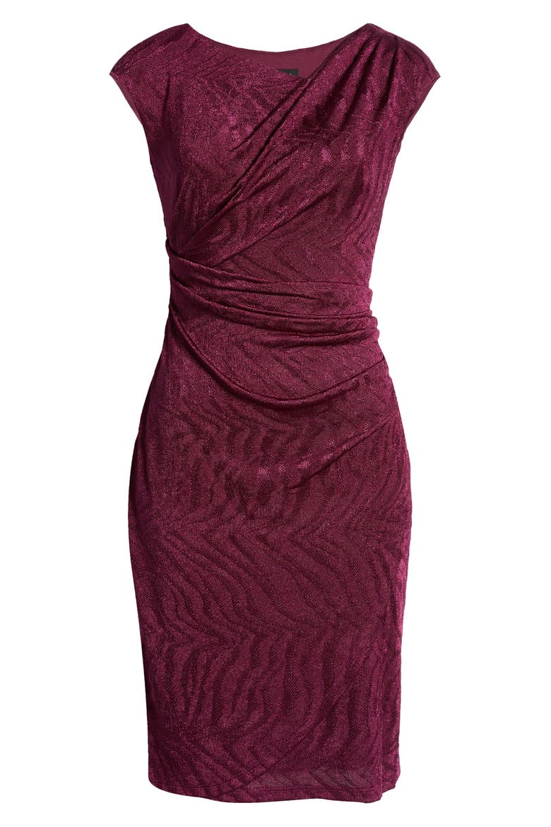 Ruched Dress, Alternate, color, PLUM