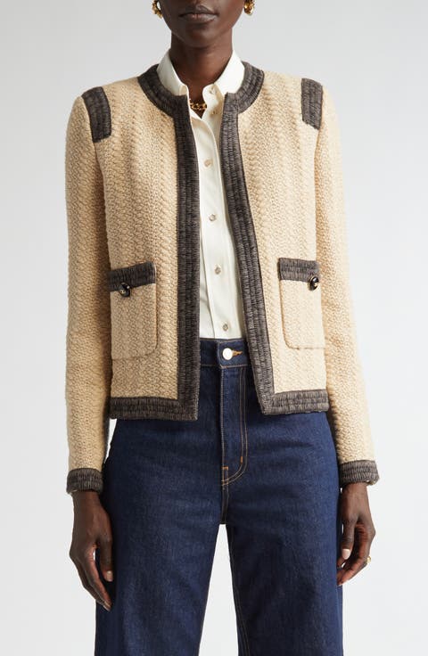 Basket Texture Knit Jacket