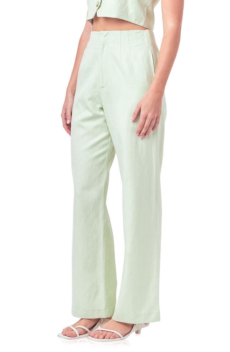 English Factory High Waist Wide Leg Pants, Alternate, color,