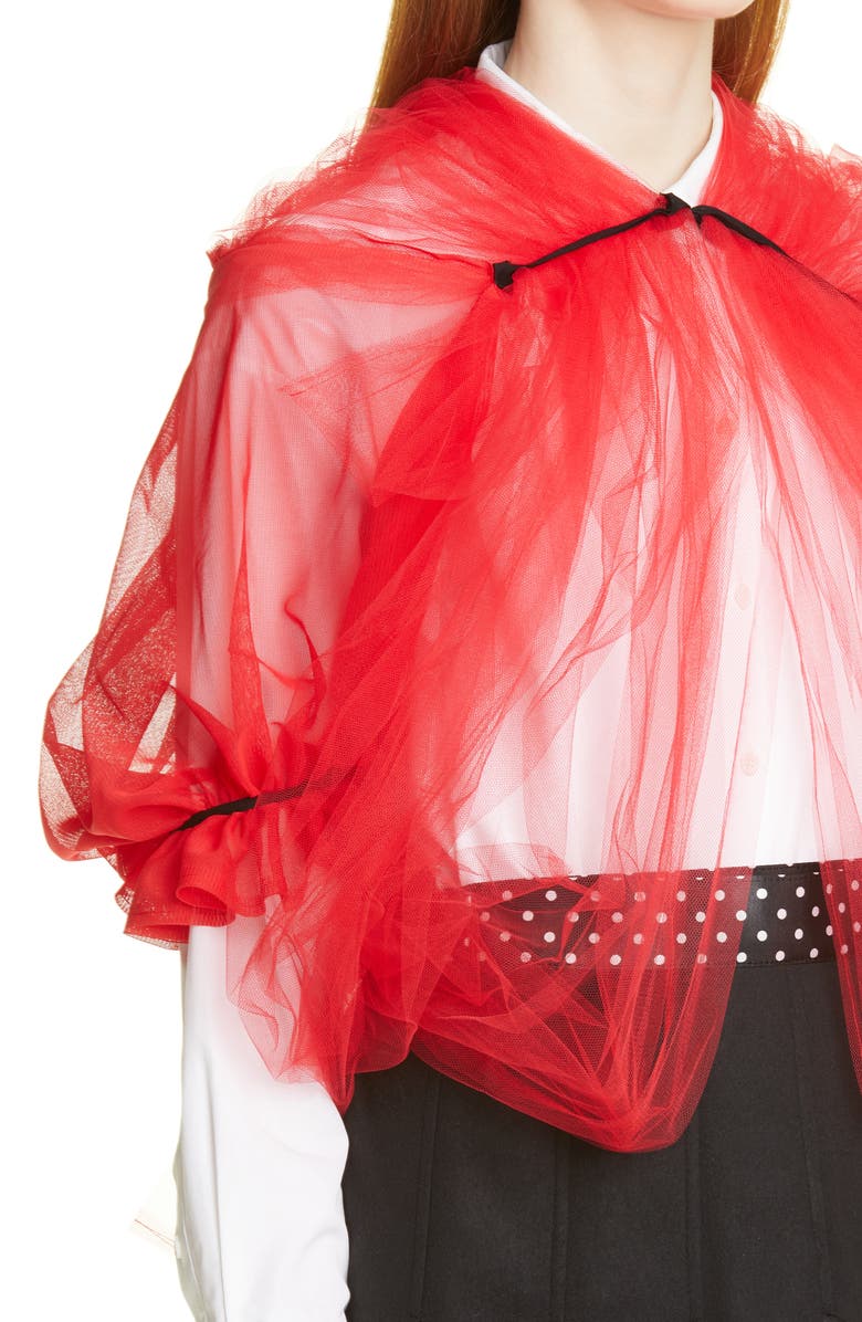 Tao Comme des Garçons Tricot Comme des Garçons Tulle Top, Alternate, color,