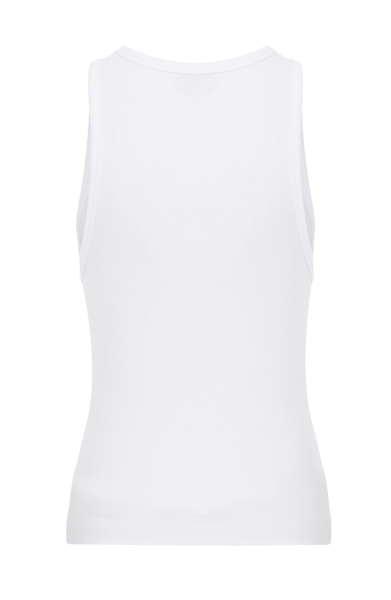 Je Te Veux Embroidered Tank Top, Alternate, color, White