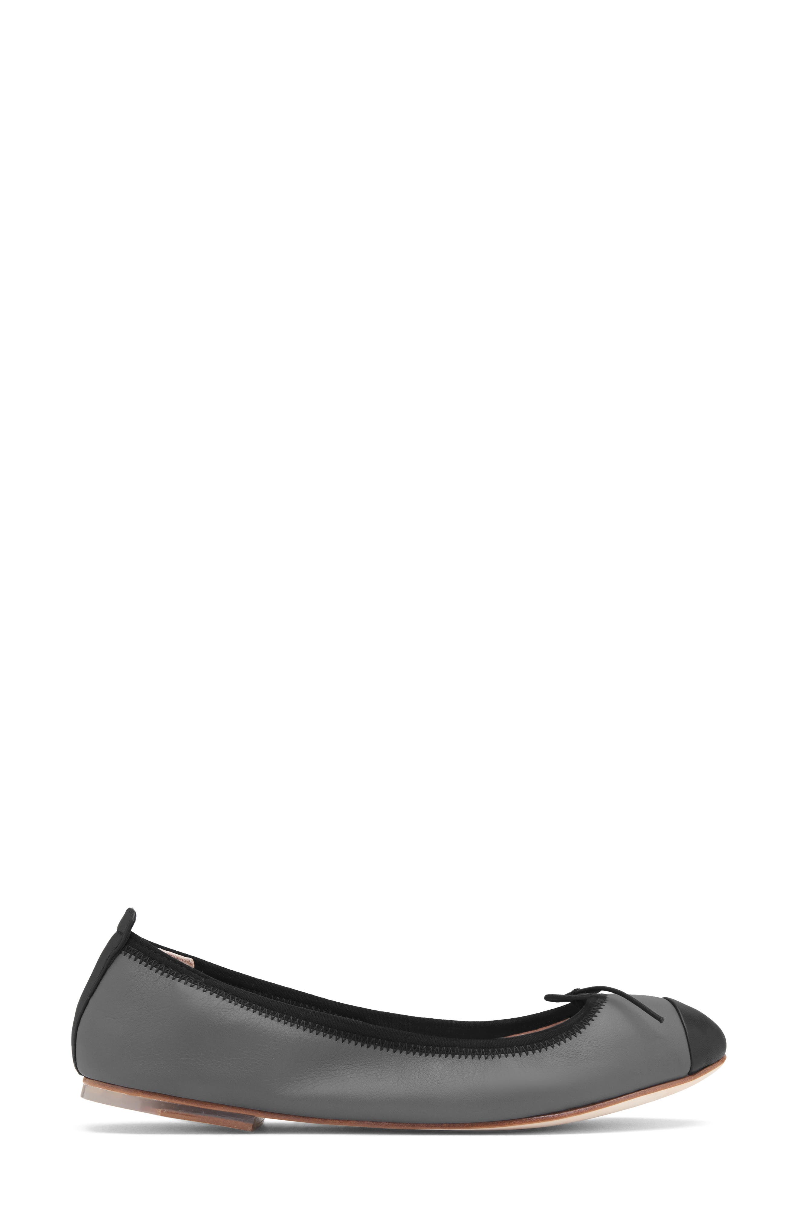 Rigel Ballerina Flat, Alternate, color, ASH/ BLACK