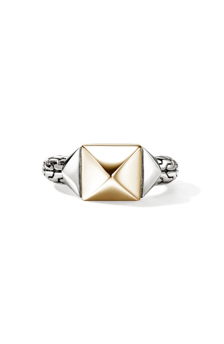 John Hardy Icon Stud Ring, Main, color, Silver And Gold
