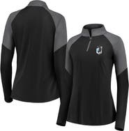 FANATICS Women's Fanatics Black Minnesota United FC Interlock Quarter-Zip Pullover
