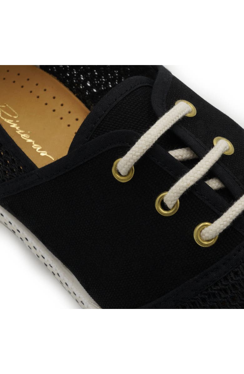 Rivieras Classic Canvas & Mesh Slip-On Loafer, Alternate, color, Black