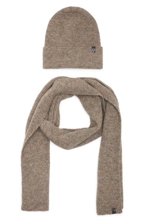 Fuzzy Beanie & Scarf Gift Set