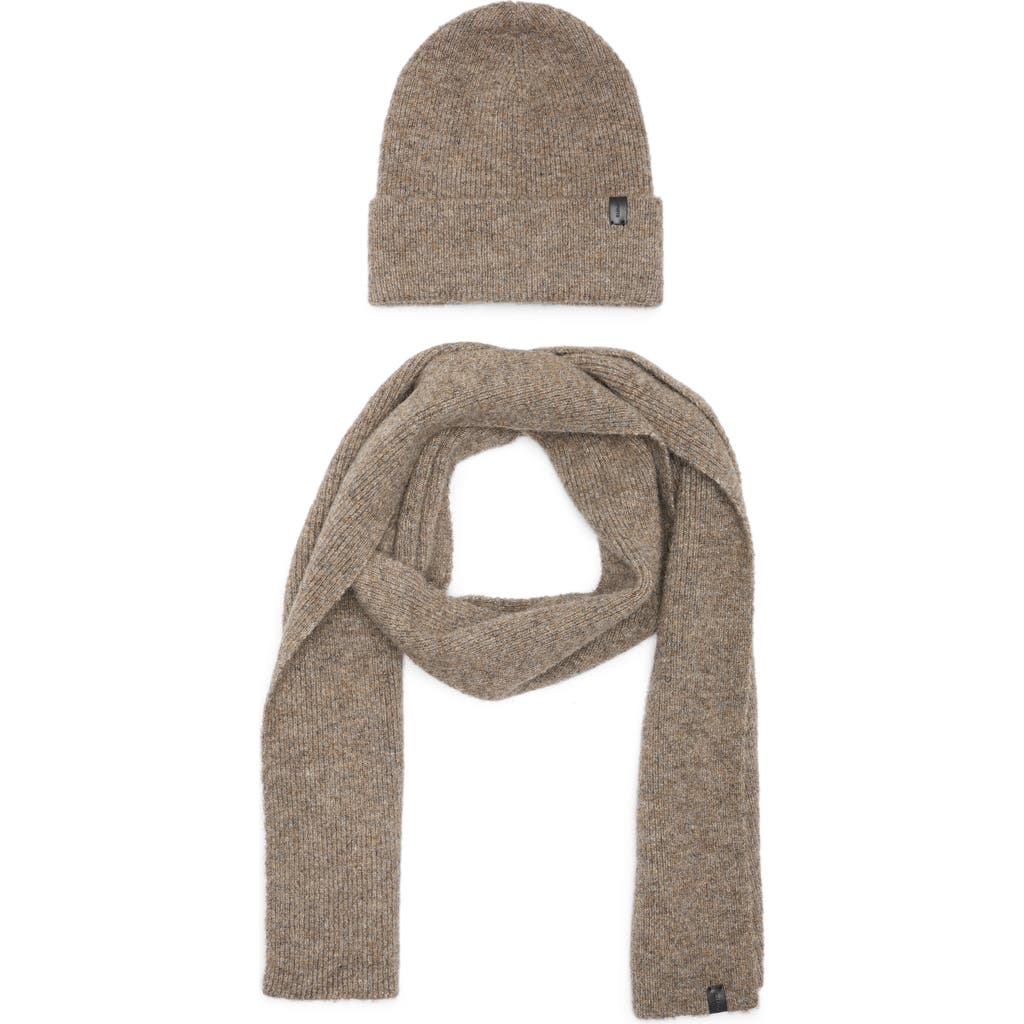 Allsaints Fuzzy Beanie & Scarf Gift Set