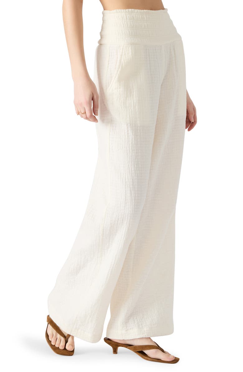 Steve Madden Pomeline Stretch Cotton Guaze Pants, Alternate, color, 