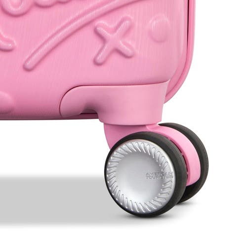 American Tourister Disney Hardside Carry-on 21-inch Luggage With Spinner Wheels In Pink