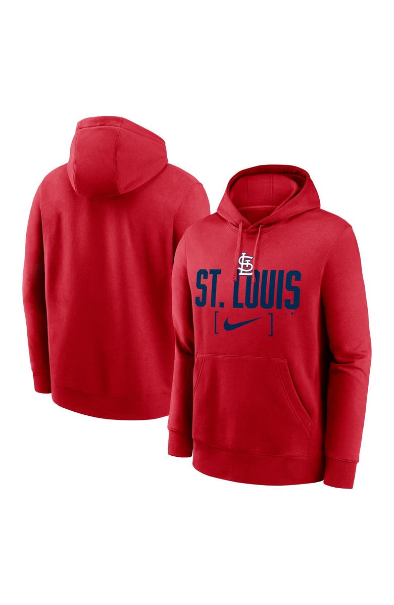 Nike Men's Nike Red St. Louis Cardinals Club Slack Pullover Hoodie, Main, color, Red