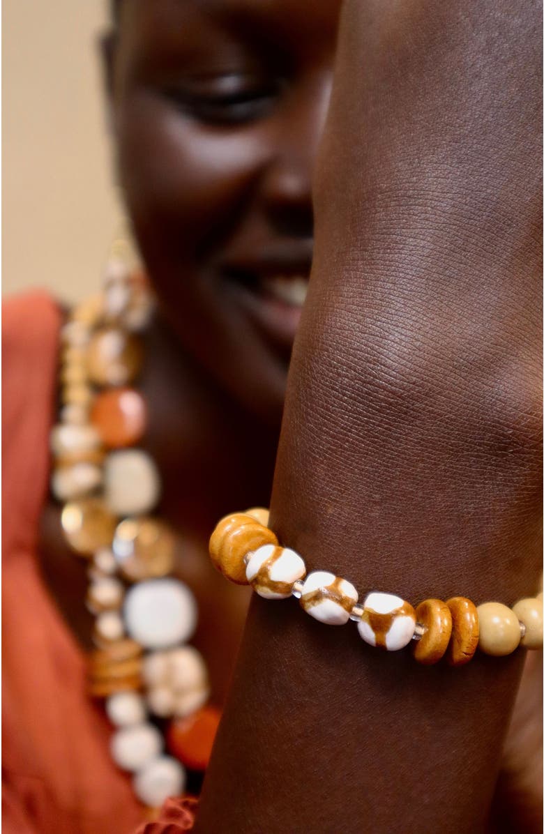 Kazuri Earth Collection - Mamburi Bracelet, Alternate, color, Multi