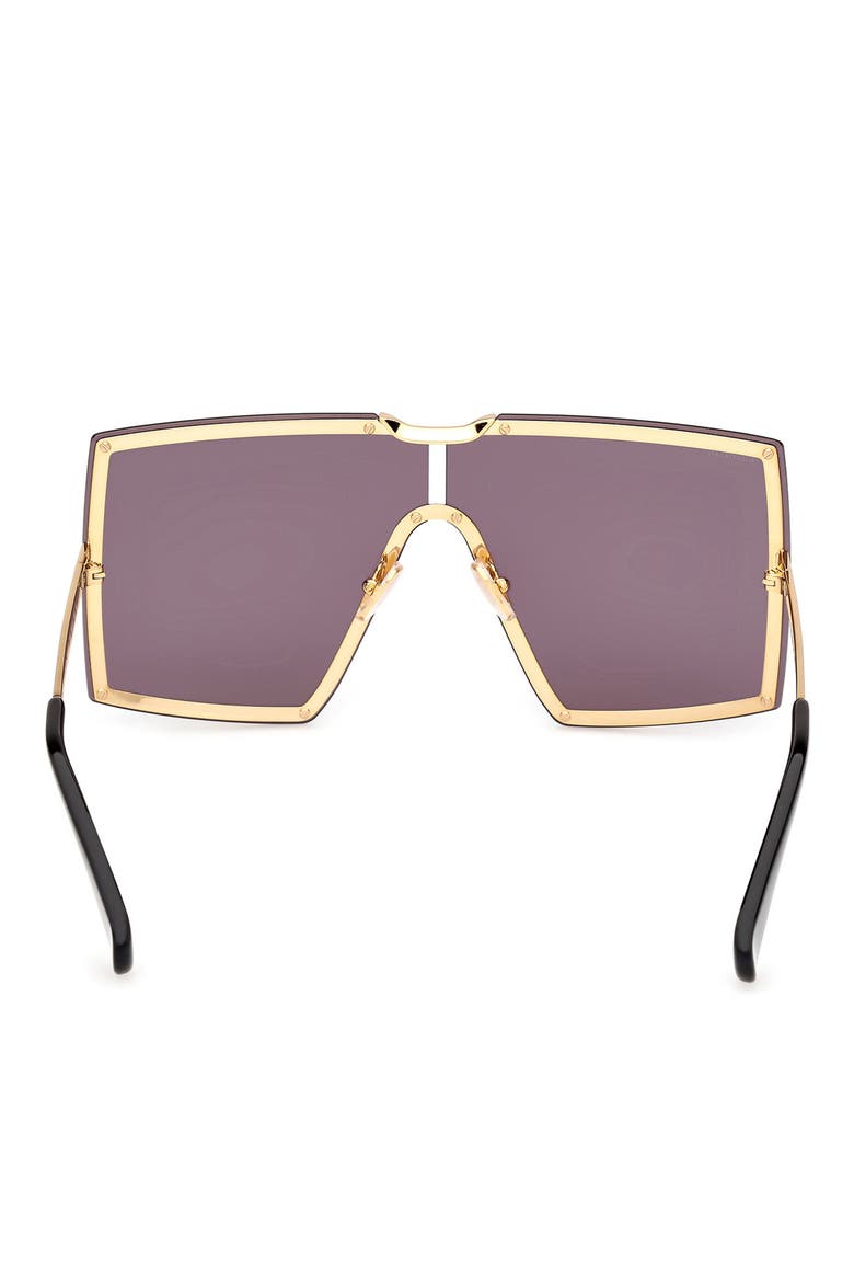 69mm Shield Sunglasses, Alternate, color, SHINY DEEP GOLD/ BLACK / SMOKE