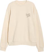 Museum of Peace & Quiet Warped Logo Cotton Crewneck Sweatshirt