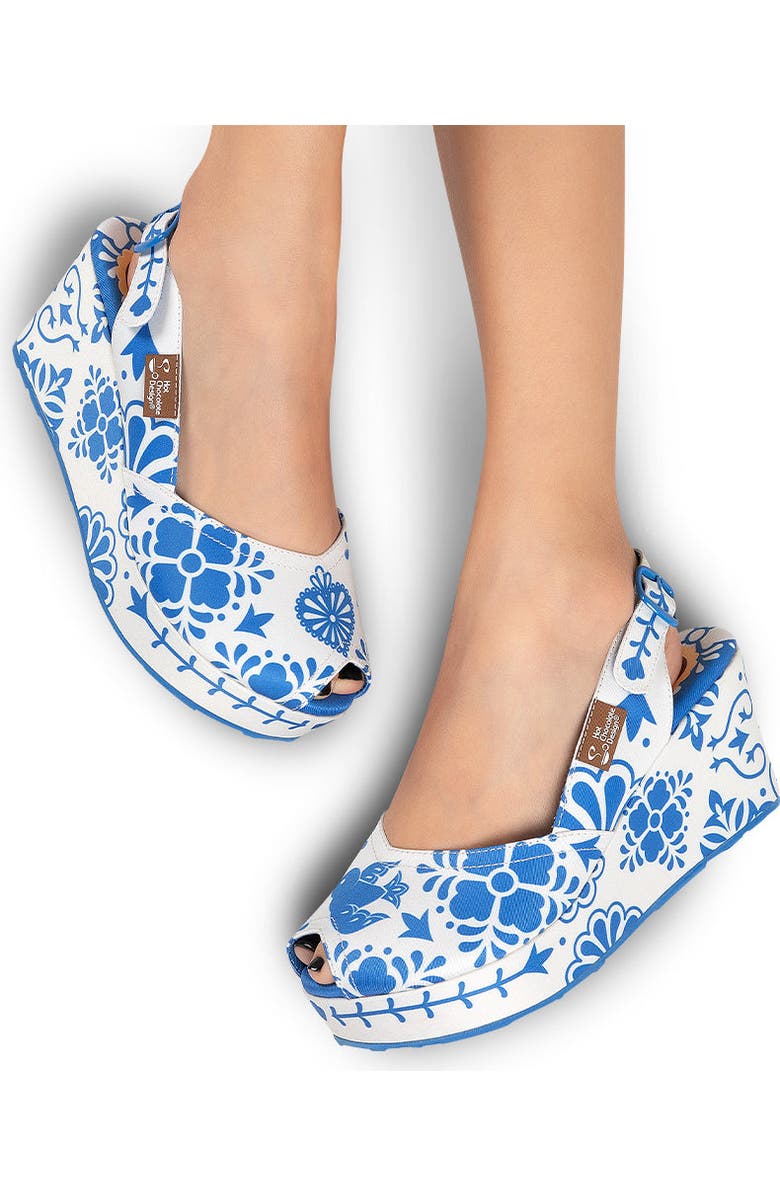 Hot Chocolate Design Talavera Women's Wedge Sandals, Alternate, color,