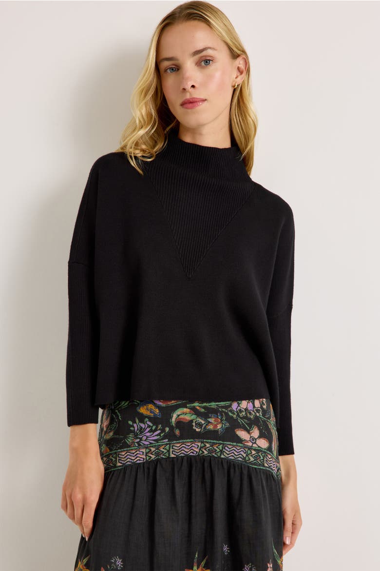 Claudie Popover, Alternate, color, Black