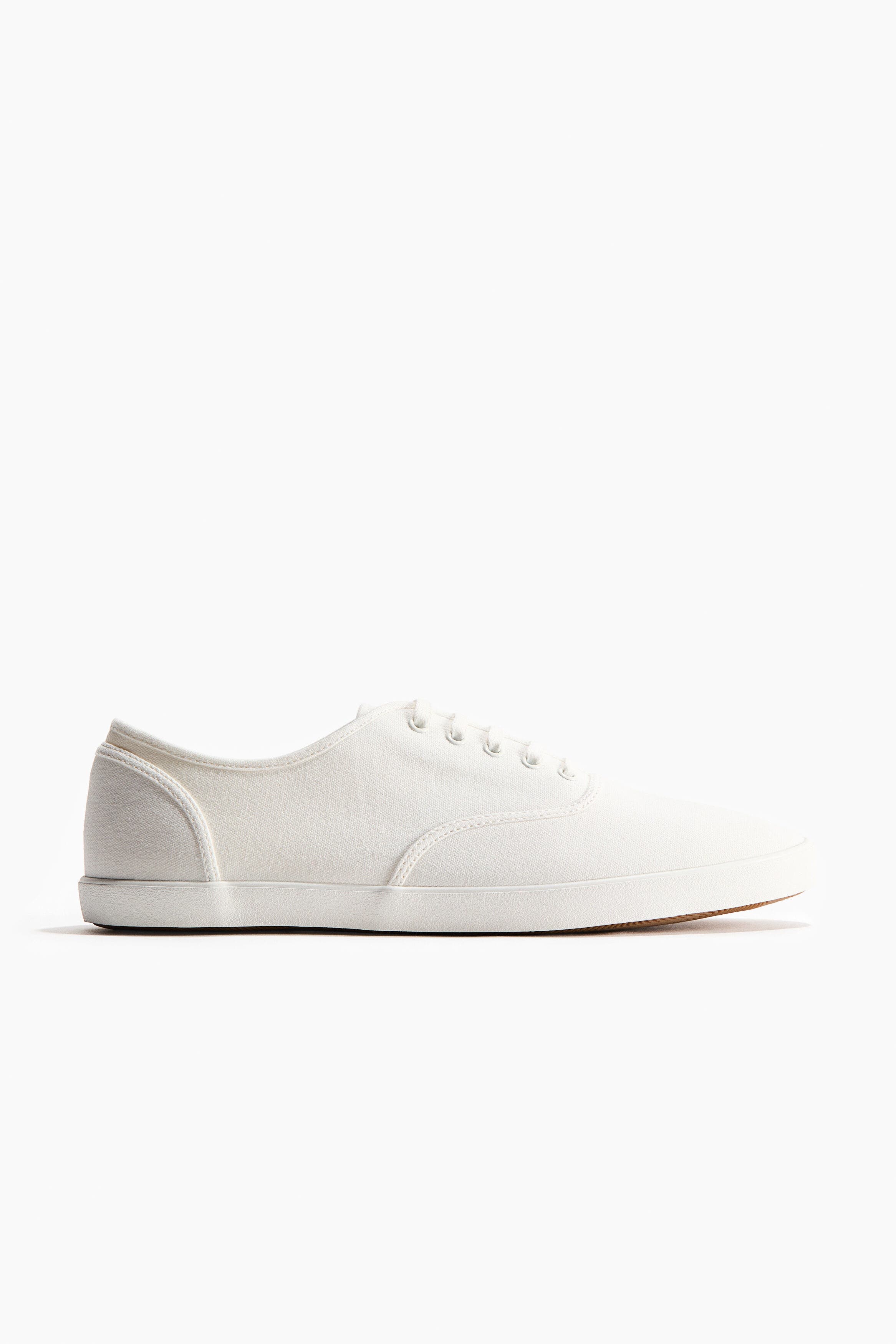 H&M Canvas Trainers, Main, color, White