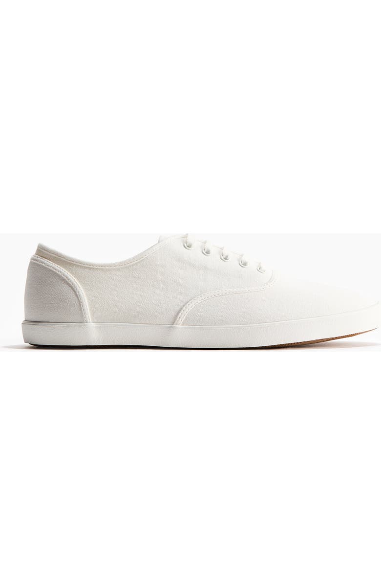 H&M Canvas Trainers, Main, color, White