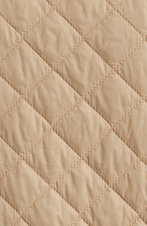Eileen Fisher V-neck Quilted Vest In Burgundy