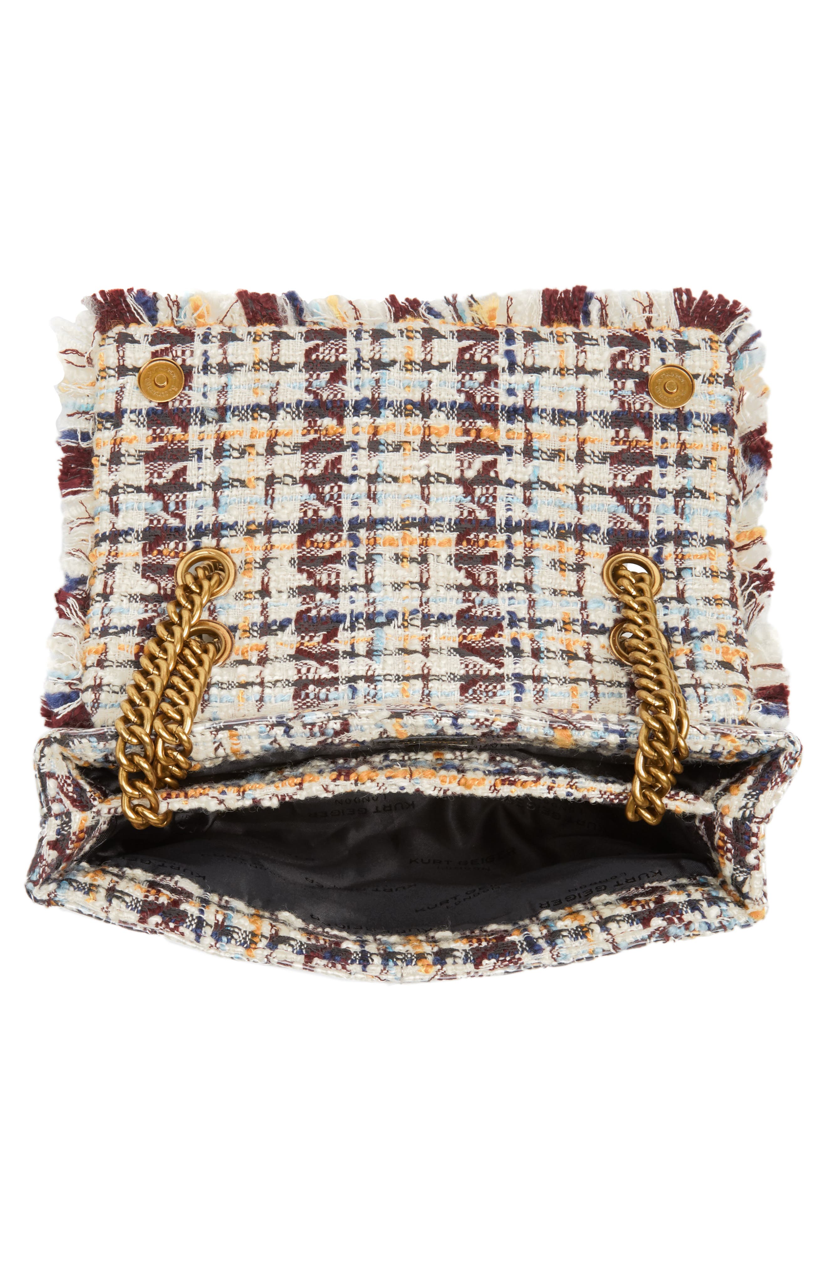 Kurt Geiger London Large Kensington X Tweed Shoulder Bag, Alternate, color, 