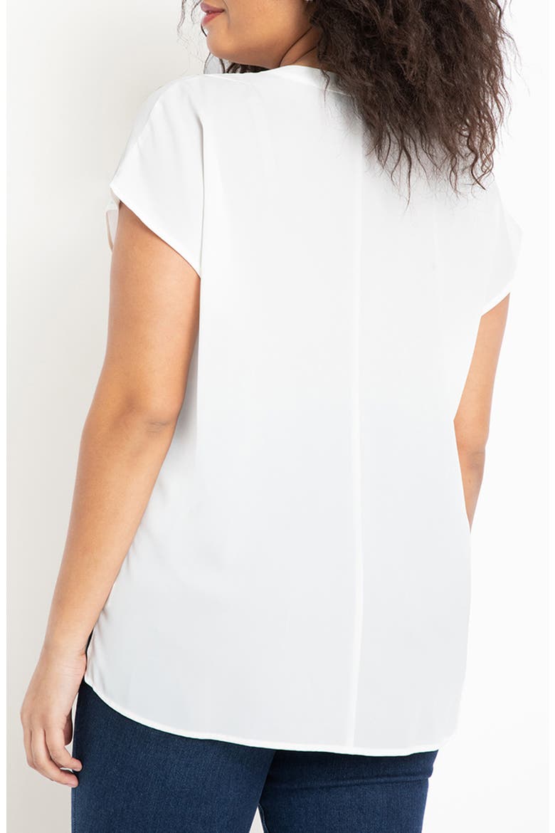Notch Collar Blouse, Alternate, color, SOFT WHITE
