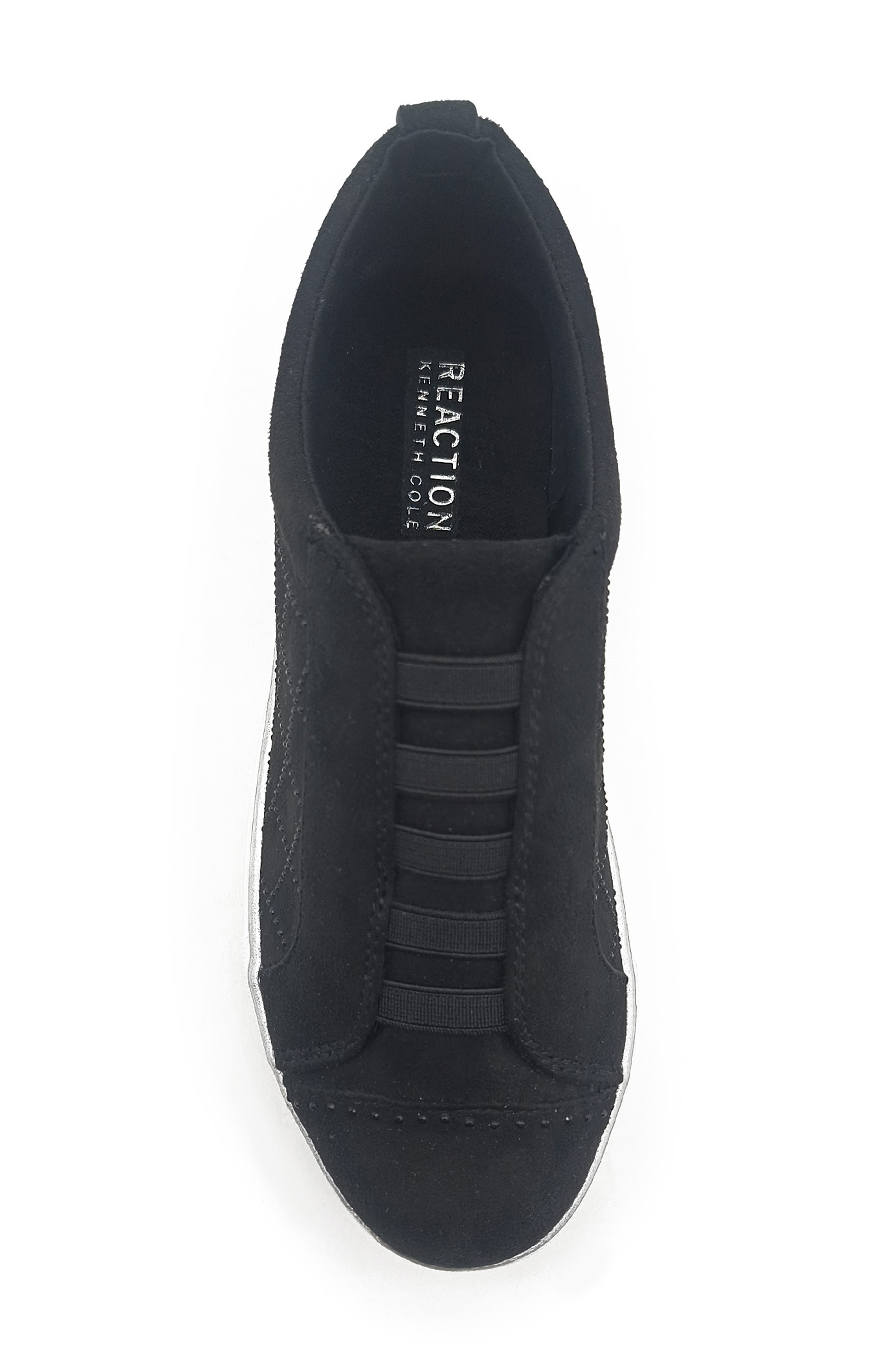Reaction Kenneth Cole Bonnie Rhinestone Quilt Sneaker, Alternate, color, Black Micro