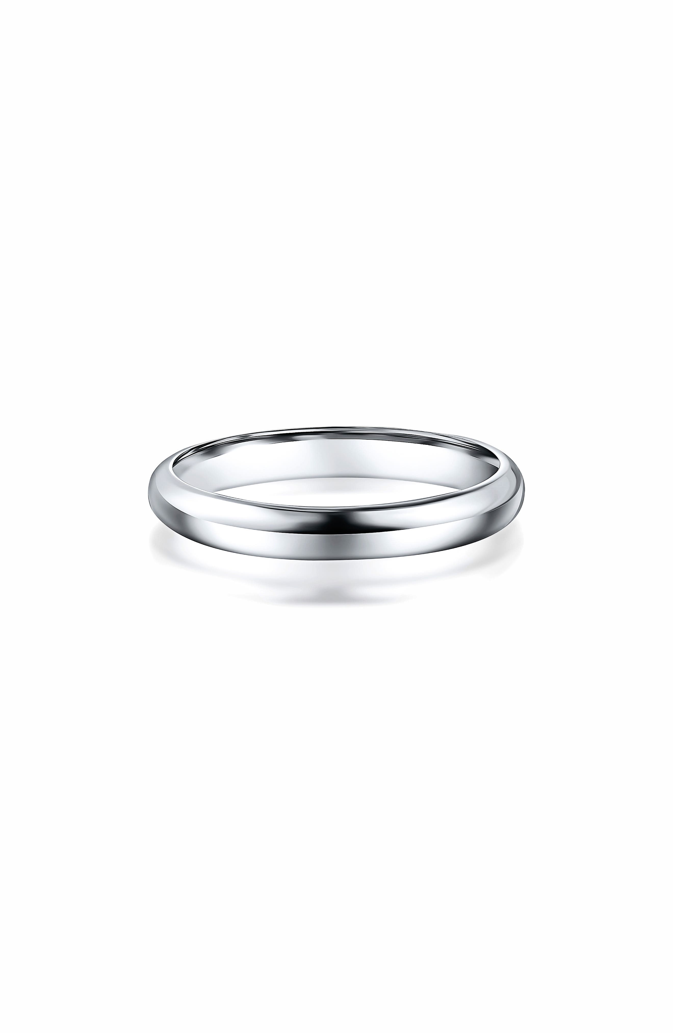 BEST SILVER Sterling Silver Dome Band Ring