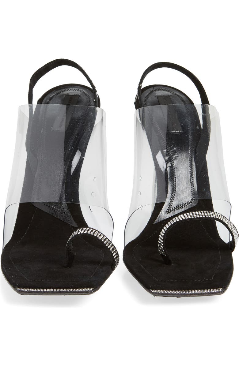 Alexander Wang Clear Shield Sandal, Alternate, color,