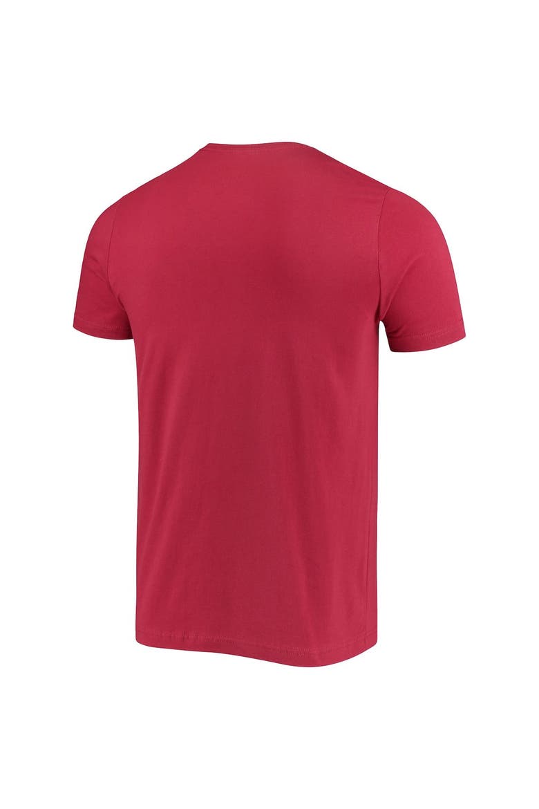 Men's Homefield Crimson Indiana Hoosiers Vintage All The Way Cotton T-Shirt, Alternate, color, Crimson