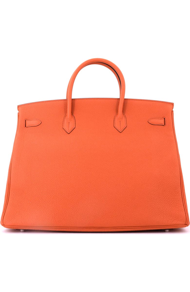 Pre-Owned Hermes Birkin Handbag Orange Togo with Palladium Hardware 40, Alternate, color, Terre Battue