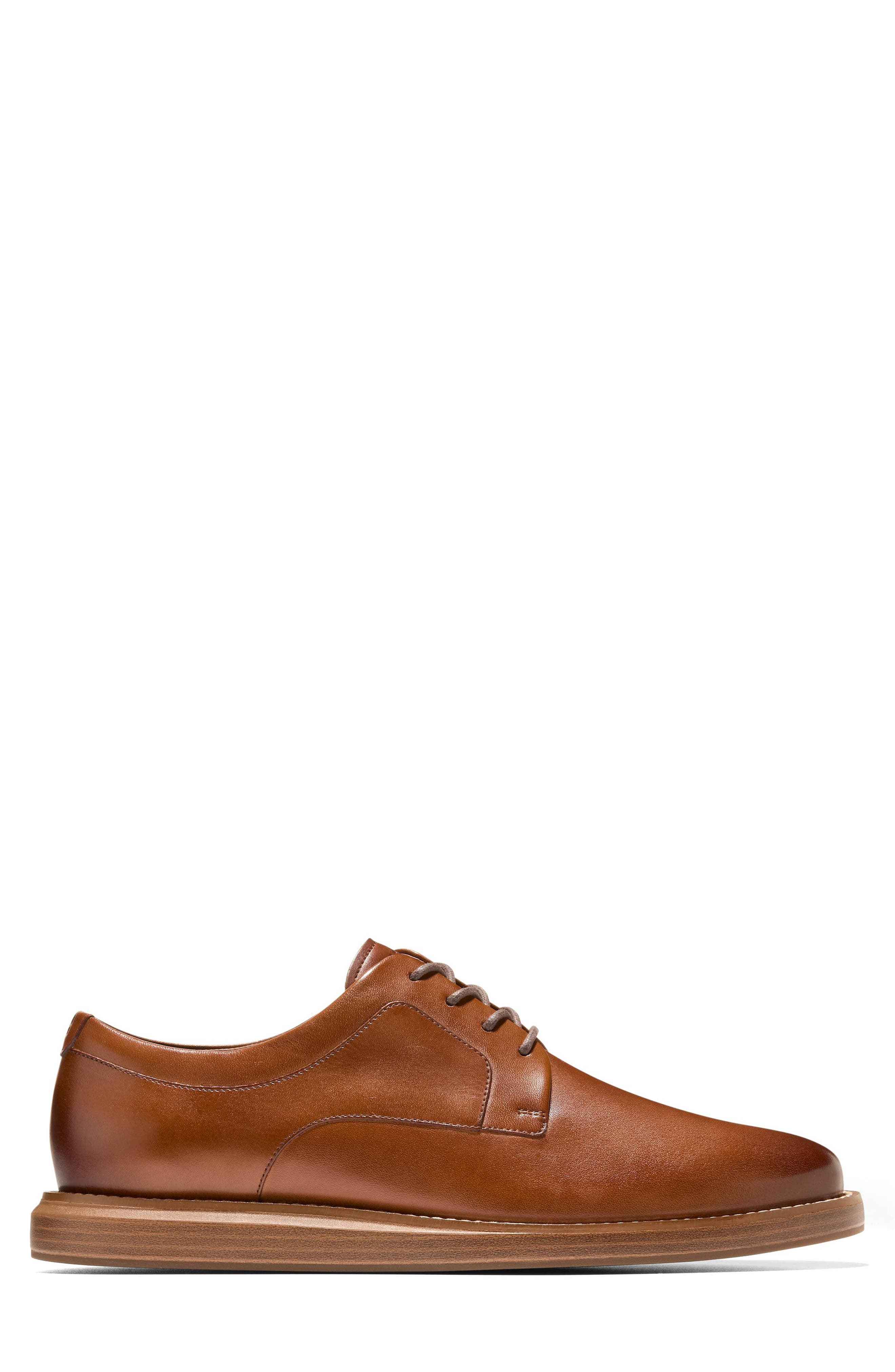 Grand Neoclassic Plain Toe Derby, Alternate, color, BRITISH TAN/ITALIAN NATURAL