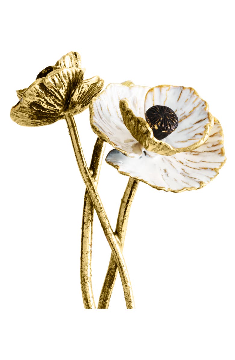 Michael Aram Anemone Cutlery Caddy, Alternate, color, Silver/ Gold