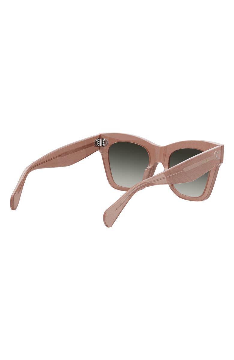 CELINE 50mm Gradient Bold 3 Dot Cat Eye Sunglasses, Alternate, color, Pink / Gradient Brown