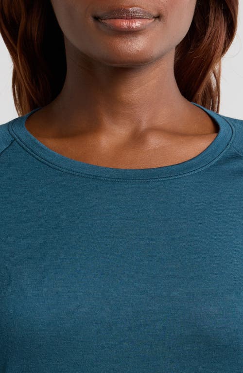 Smartwool Classic All-season Merino Wool Blend Base Layer Long Sleeve Top In Twilight Blue