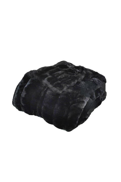 LA Escapade Faux Fur Throw Blanket
