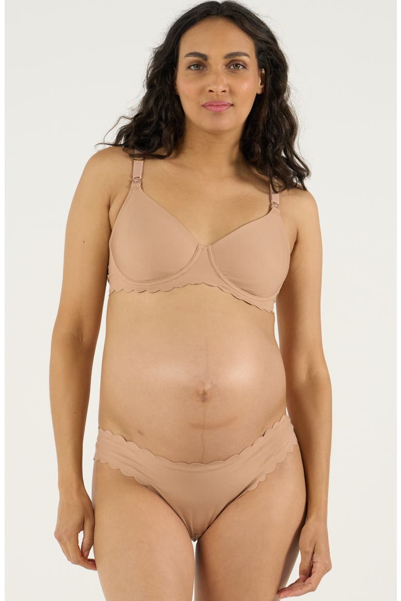 Skin Invisible Maternity And Nursing Bra C/D Cup, Alternate, color, Latte