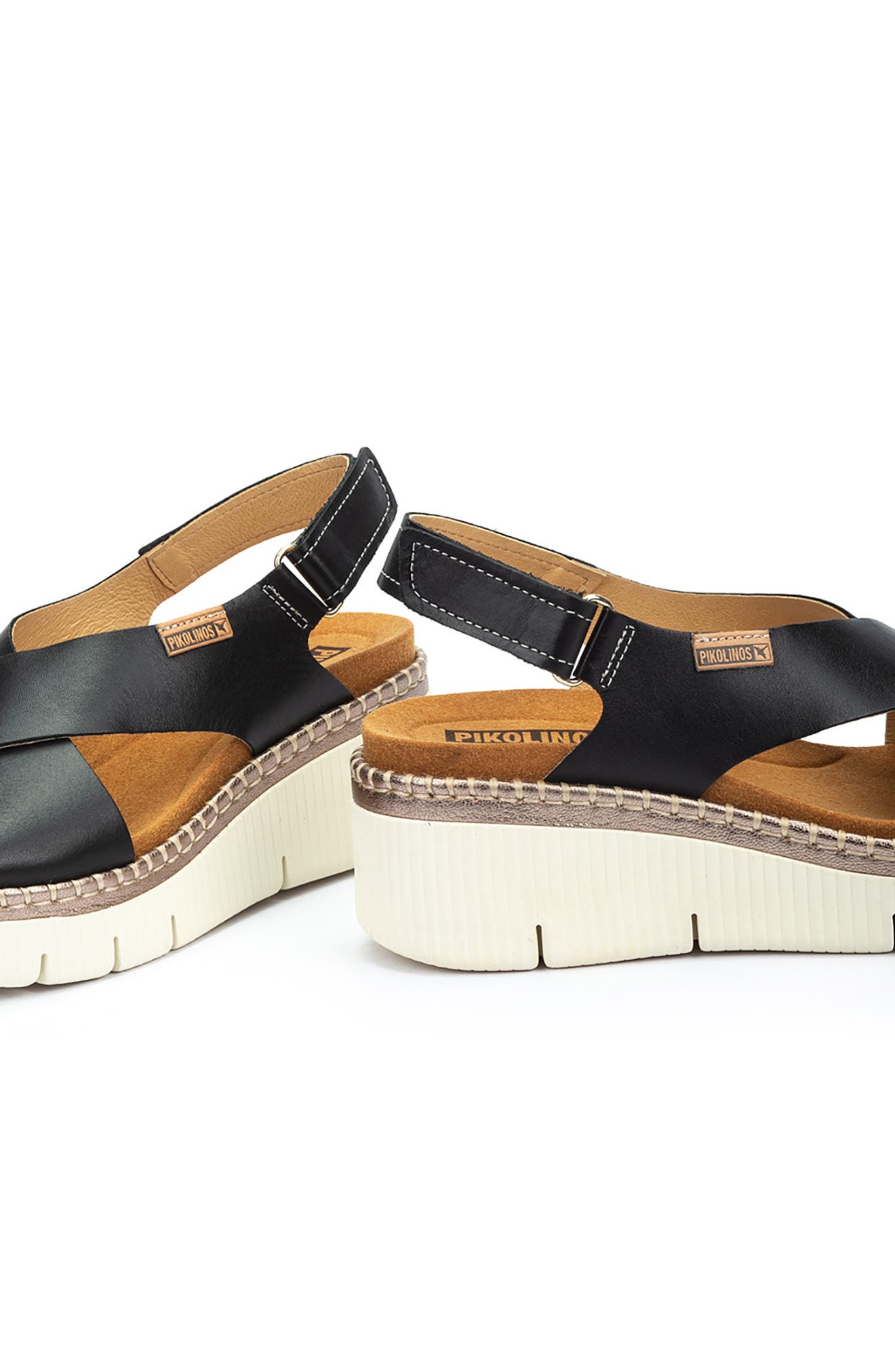 PIKOLINOS Gomera Wedge Sandal, Alternate, color, Black