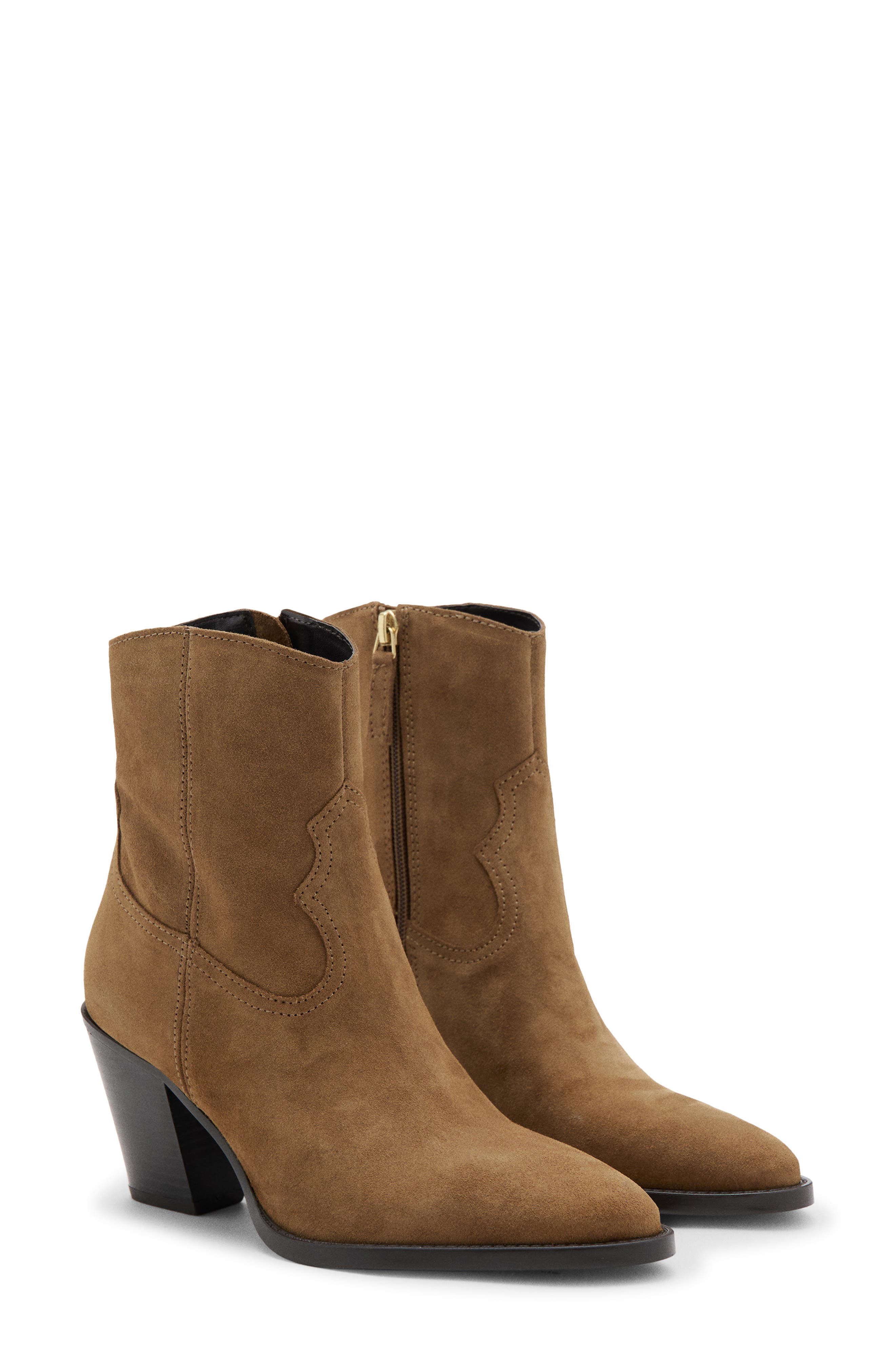 Isabela Leather Bootie, Main, color, TOBACCO BROWN