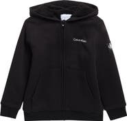 Calvin Klein Kids' Icon Faux Shearling Zip Hoodie